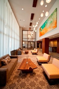 The lobby of Twenty50 in Fort Lee, NJ