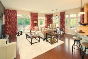 Model Living Room at The M at Englewood South